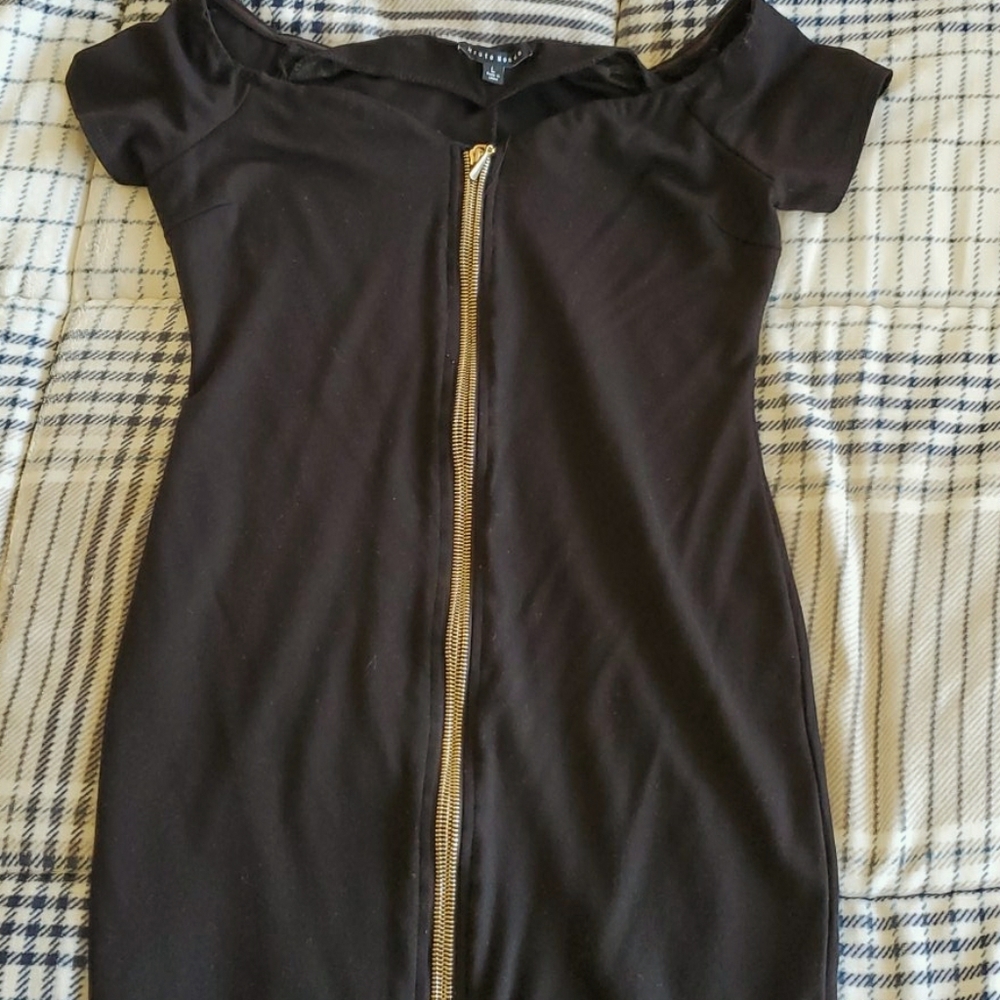 Black mini dress